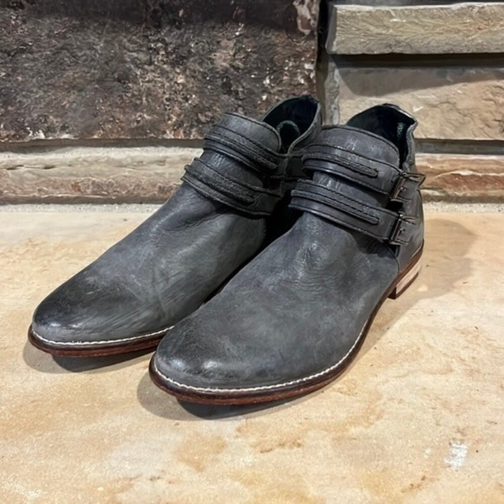 Free People Gray Ankle Boots